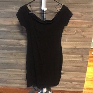 Off the shoulder black Express dress